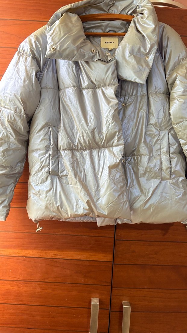 Gri Kadın Midi Kışlık Mont - Görsel 4