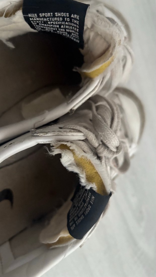 Kadın nıke blazer Beyaz Spor Ayakkabı Bağcıklı - Görsel 4