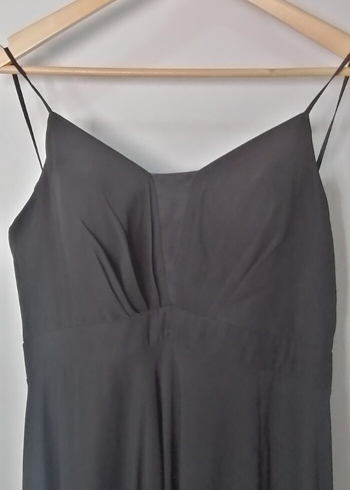 Siyah Şifon Elbise - Görsel 2