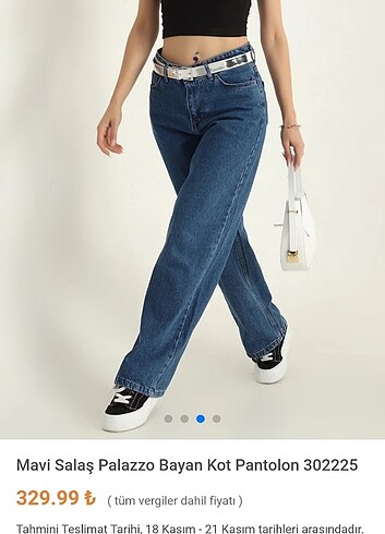 Diğer Plazzo wide leg kot pantolon
