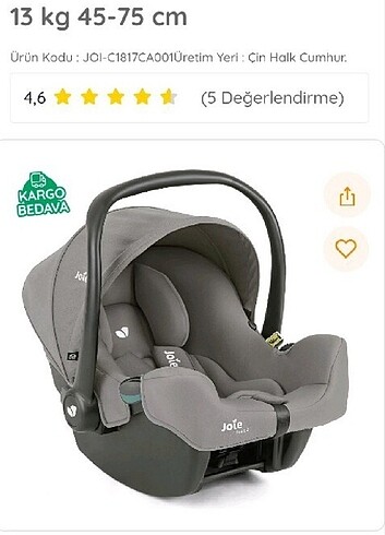 Joie Joie versatrax bebek arabası ve puset