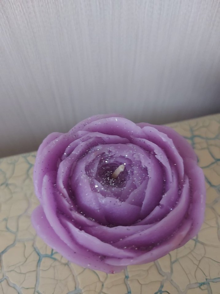 Lila Şakayık Mum - Görsel 2