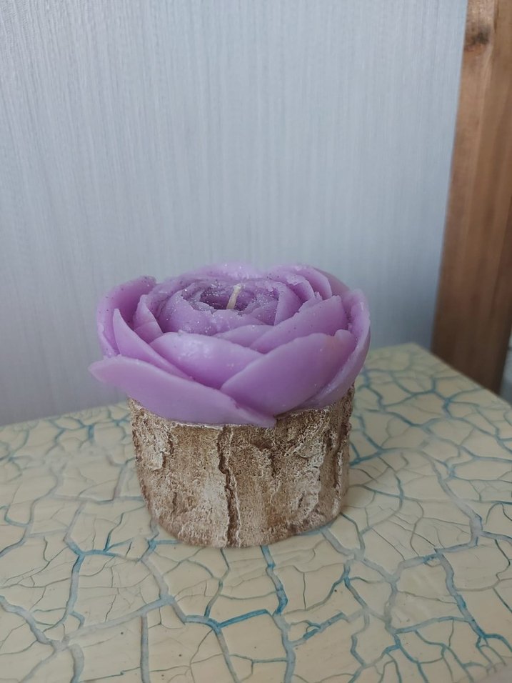 Lila Şakayık Mum - Görsel 3