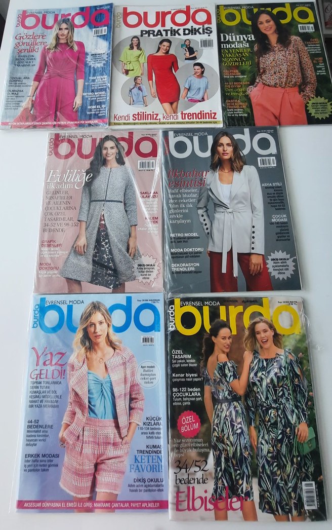 Burda Dergisi Koleksiyonu - Moda ve Tasarım - Görsel 3