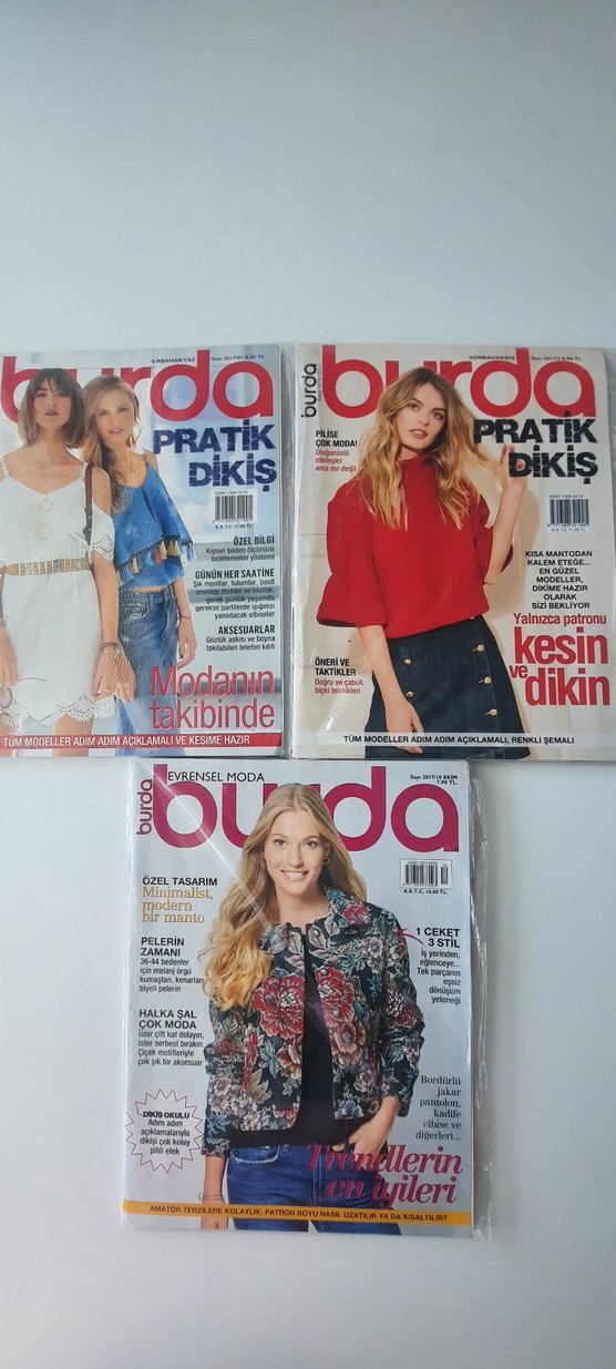 Burda Dergisi Koleksiyonu - Moda ve Tasarım - Görsel 2