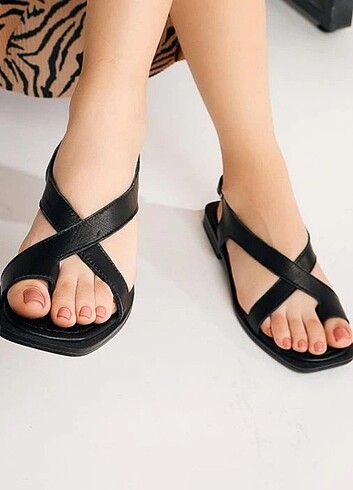 38 Beden siyah Renk Sandalet