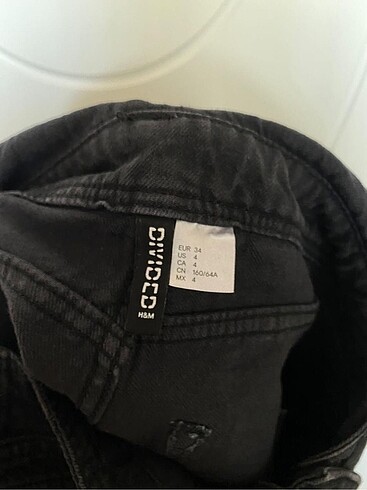xs Beden siyah Renk H&M Kısa Salopet/Kısa Tulum