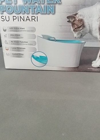 LED Işıklı Sessiz Evcil Hayvan Su Pınarı