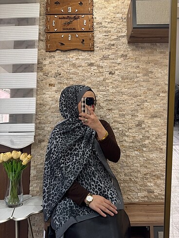 Premıum Leopar Desen Soft Şal