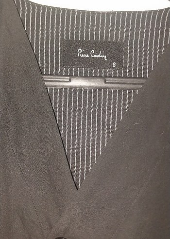 Düğmeli Siyah erkek aşçı önlüğü - Görsel 2