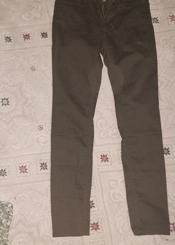 koyu yeşil kadın dar paça kusursuz Pantolon - Görsel 2