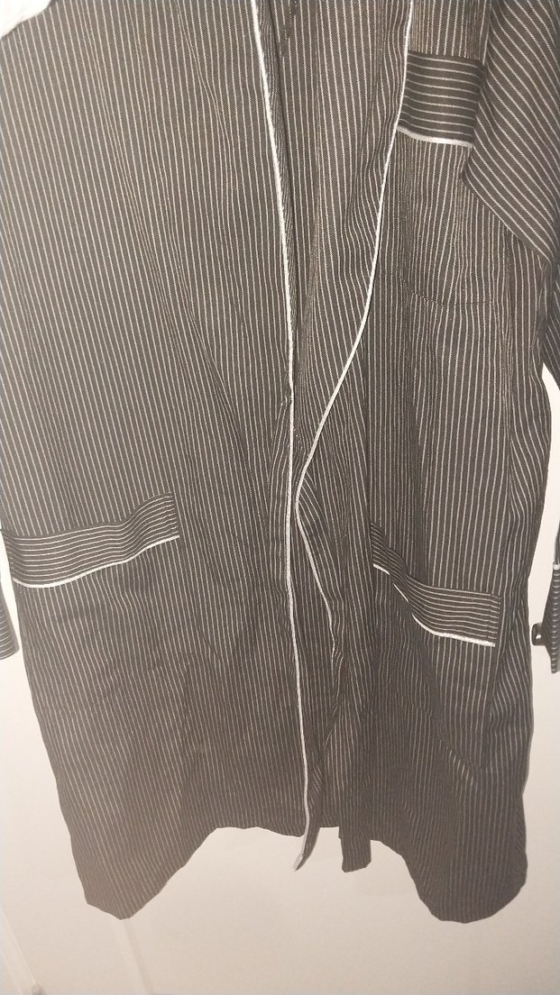 Gri Uzun Kollu erkek Sabahlık - Görsel 2