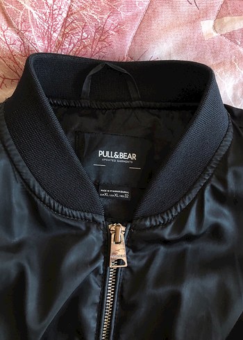 Pull&Bear Siyah Fermuarlı Kadın bomber Ceket