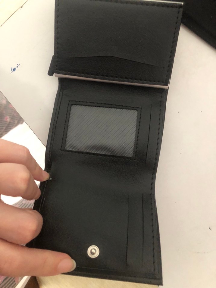 Siyah Baskılı  Cüzdan - Görsel 4