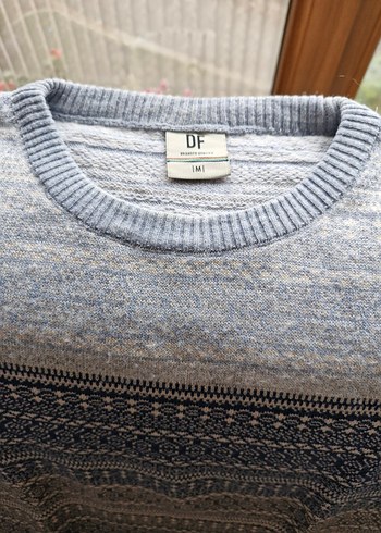 Gri Uzun Kollu Erkek Triko Kazak - Görsel 3