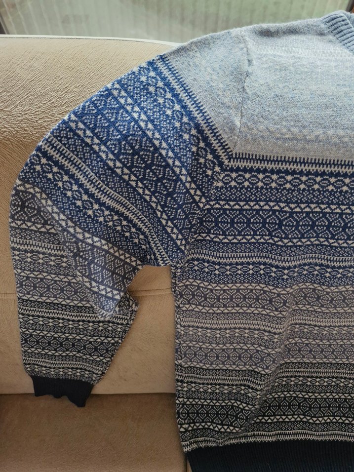 Gri Uzun Kollu Erkek Triko Kazak - Görsel 4