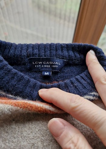 Bohem Renkli Çizgili Uzun Kollu erkek Kazak - Görsel 4