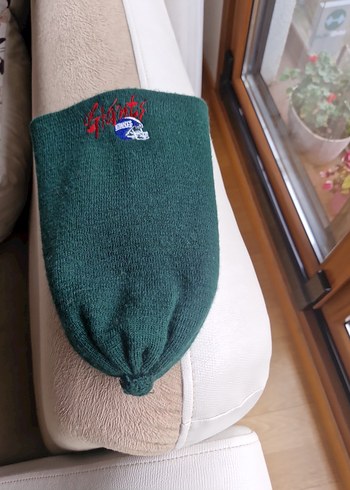 Yeşil yün Bere - Görsel 2