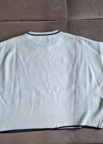 Pomella krem bisiklet Yaka Örgü Kadın Kazak - Görsel 6