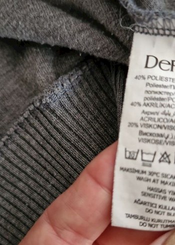 Düğmeli Gri Erkek kazak - Görsel 4