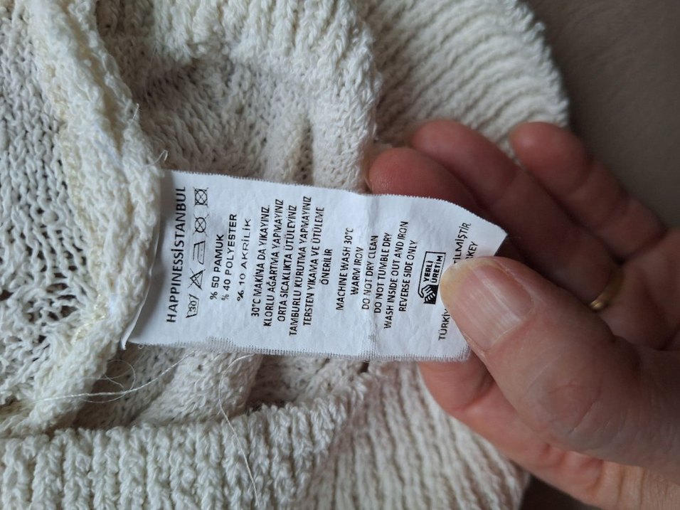 Nakışlı Bohem Kadın Triko Kazak - Görsel 3