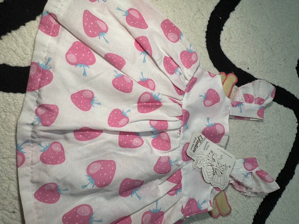 Kız Çocuk Pembe kelebeklı Elbise - Görsel 2