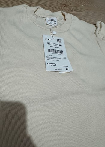 Kız Çocuk krem  Uzun Kollu Fırfırlı Badi - Görsel 3