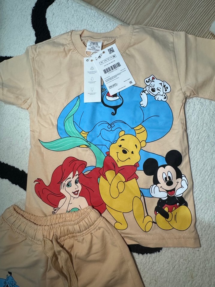 Disney Baskılı Pamuklu Çocuk şort Takımı - Görsel 3
