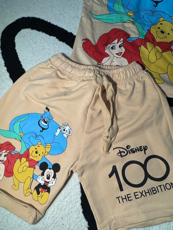 Disney Baskılı Pamuklu Çocuk şort Takımı - Görsel 2