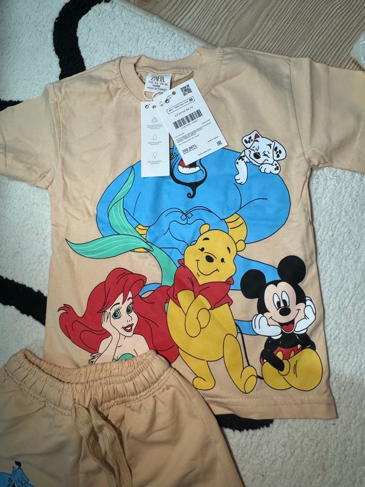 Disney Baskılı Pamuklu Çocuk şort Takımı - Görsel 4