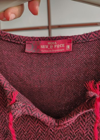 l Beden bordo Renk tesettür elbise