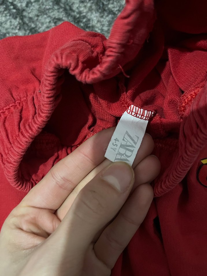 Erkek Çocuk Kırmızı Baskılı Rahat Şort - Görsel 2