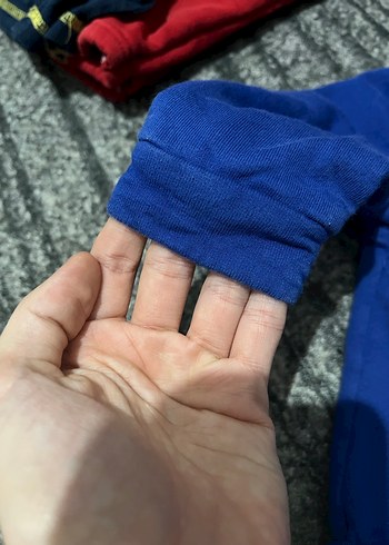 Mavi Kapüşonlu Erkek Çocuk Fermuarlı Sweatshirt - Görsel 2