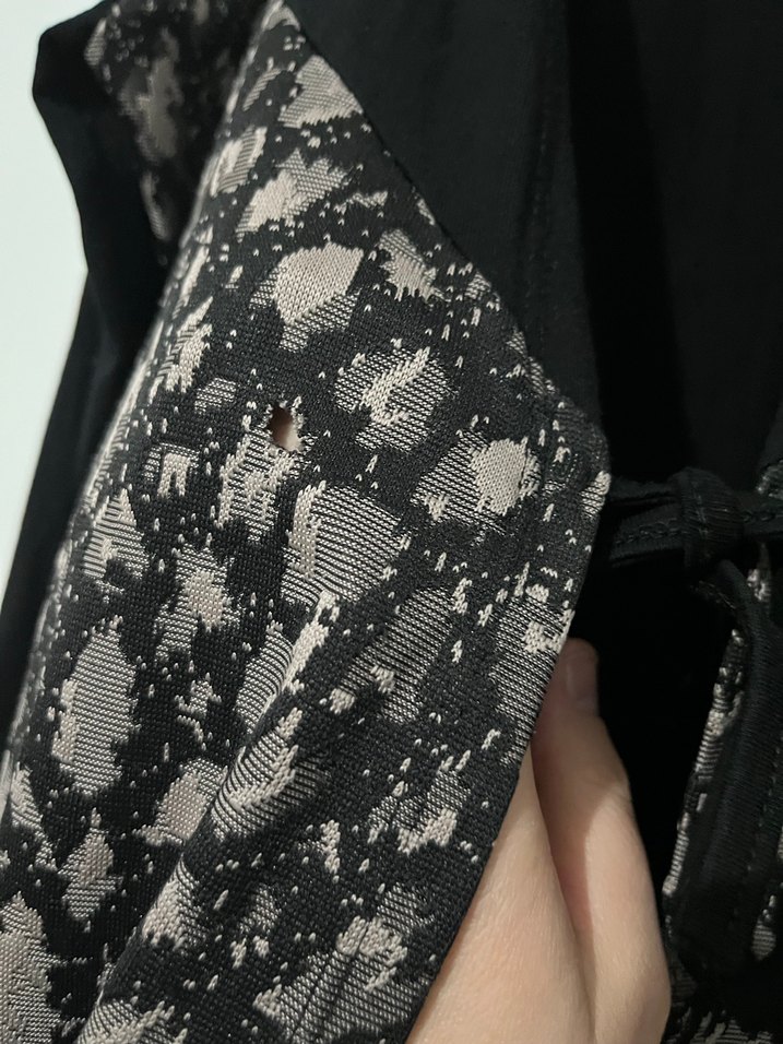 Yılan Desenli Uzun Siyah tunik - Görsel 3