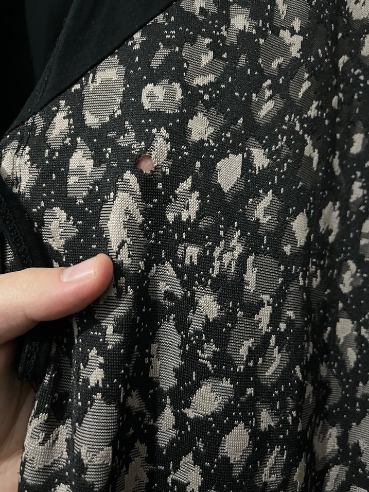 Yılan Desenli Uzun Siyah tunik - Görsel 2