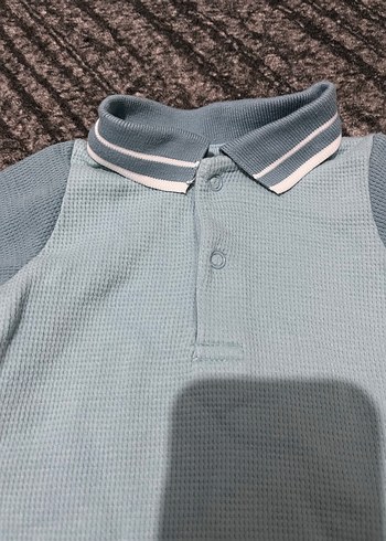 Uzun Kollu Gri Bebek Body - Görsel 2