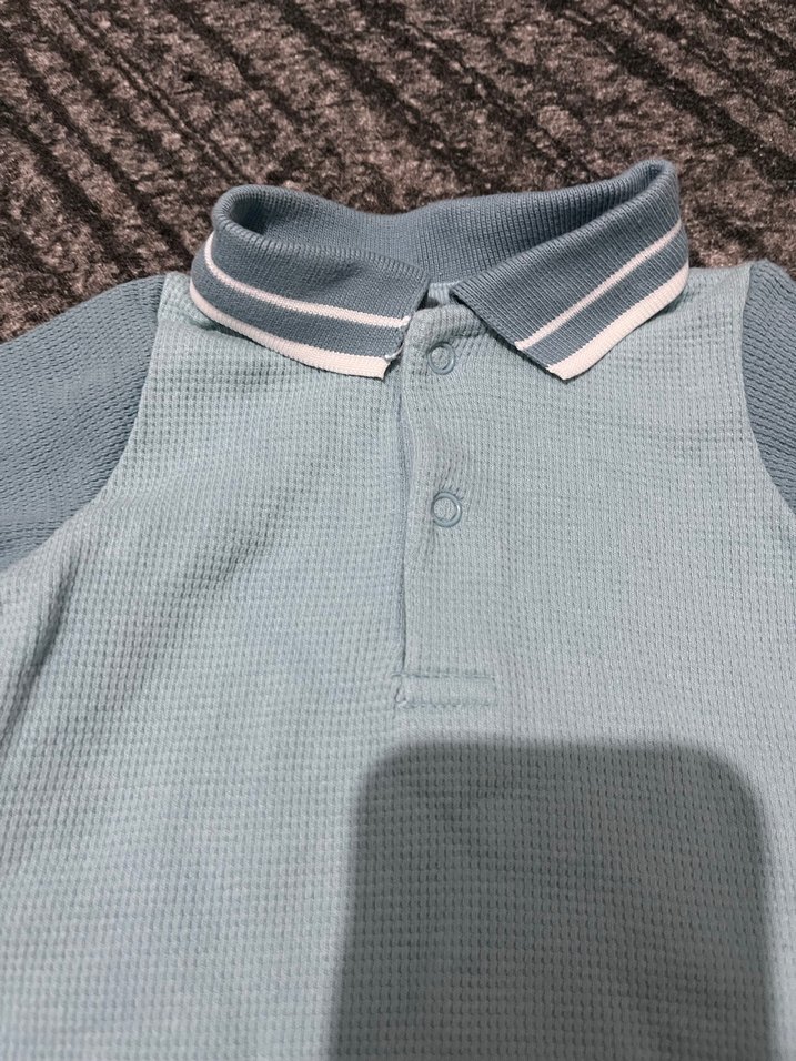 Uzun Kollu Gri Bebek Body - Görsel 2