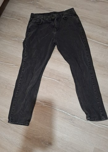 Gri Kadın Denim Midi Pantolon - Görsel 2