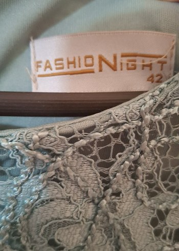 Kadın Gri Uzun Kollu Drapeli Abiye Elbise - Görsel 2