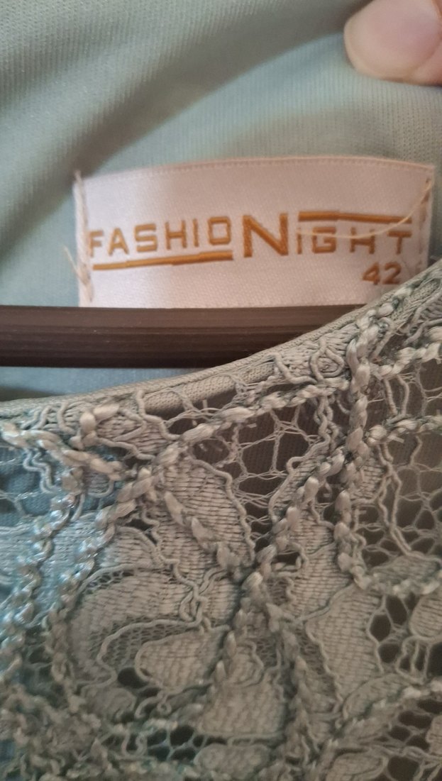 Kadın Gri Uzun Kollu Drapeli Abiye Elbise - Görsel 2