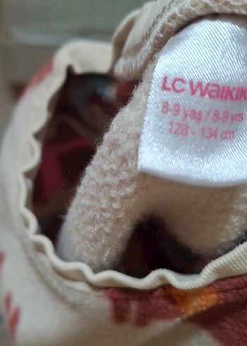 Bej Baskılı Rahat Kesim kız cıcuk Pijama Takımı - Görsel 4