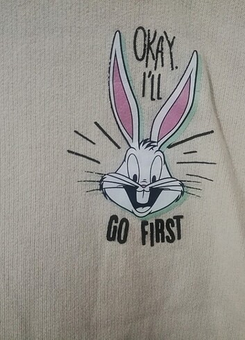 xs Beden Trendyolmilla bugs bunny Sweatshırt