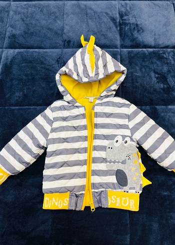 E bebek Kapüşonlu Erkek Çocuk Mont - Görsel 2