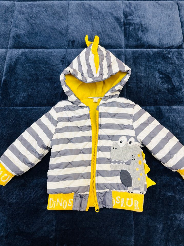 E bebek Kapüşonlu Erkek Çocuk Mont - Görsel 2