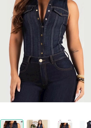 Zara Koyu Mavi Denim Tulum Rahat Ve Sik Yazlik