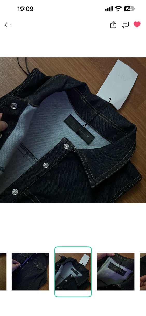 Zara Koyu Mavi Denim Tulum  Rahat ve Şık Yazlık — görsel 3/5