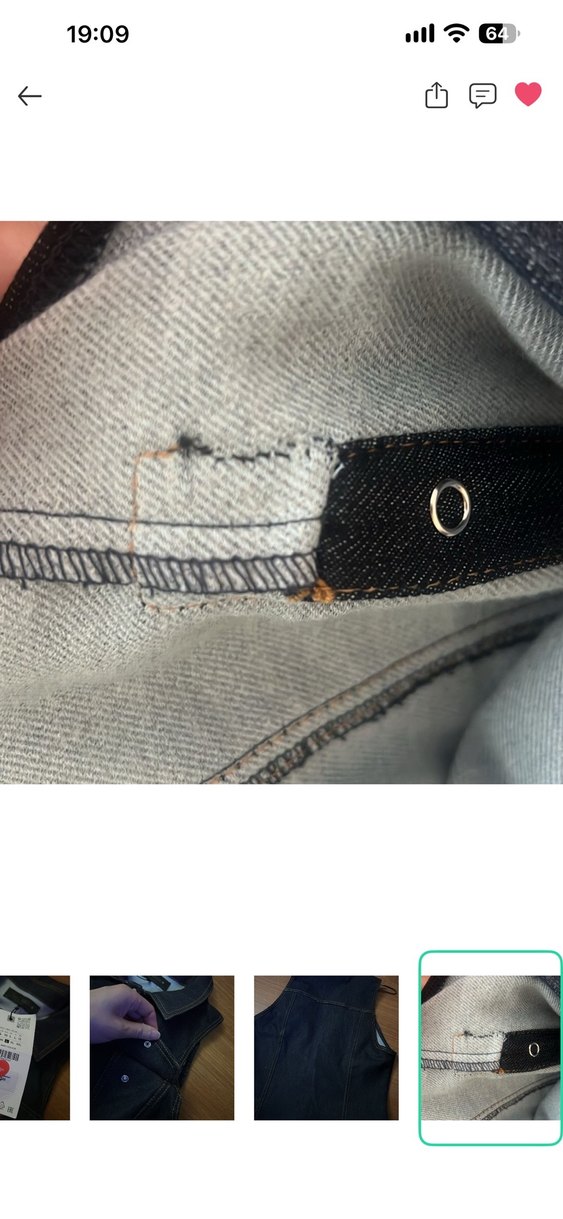 Zara Koyu Mavi Denim Tulum  Rahat ve Şık Yazlık — görsel 4/5