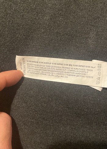 Mudo Collection L Antrasit Fermuarlı Erkek Sweatshirt - Görsel 2