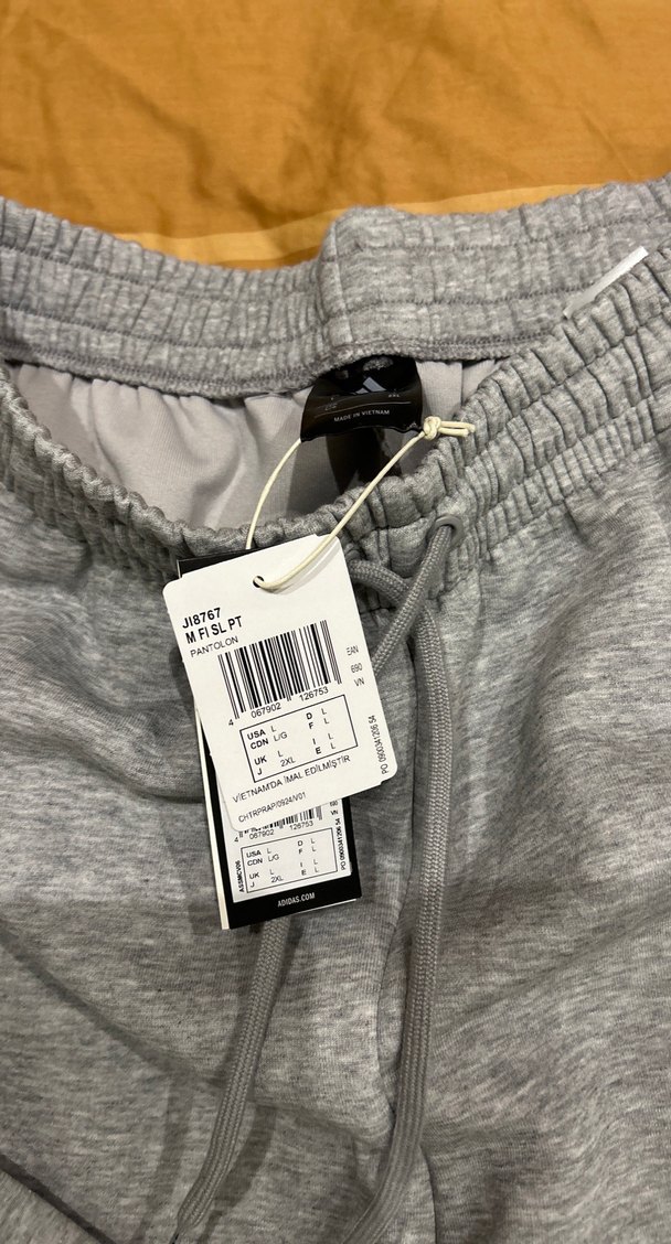 Adidas Gri Rahat Kesim Unısex Eşofman Altı - Görsel 5