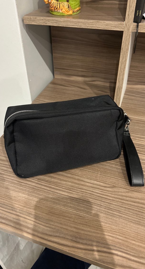 Versace Siyah Süet Fermuarlı Çanta - Görsel 2